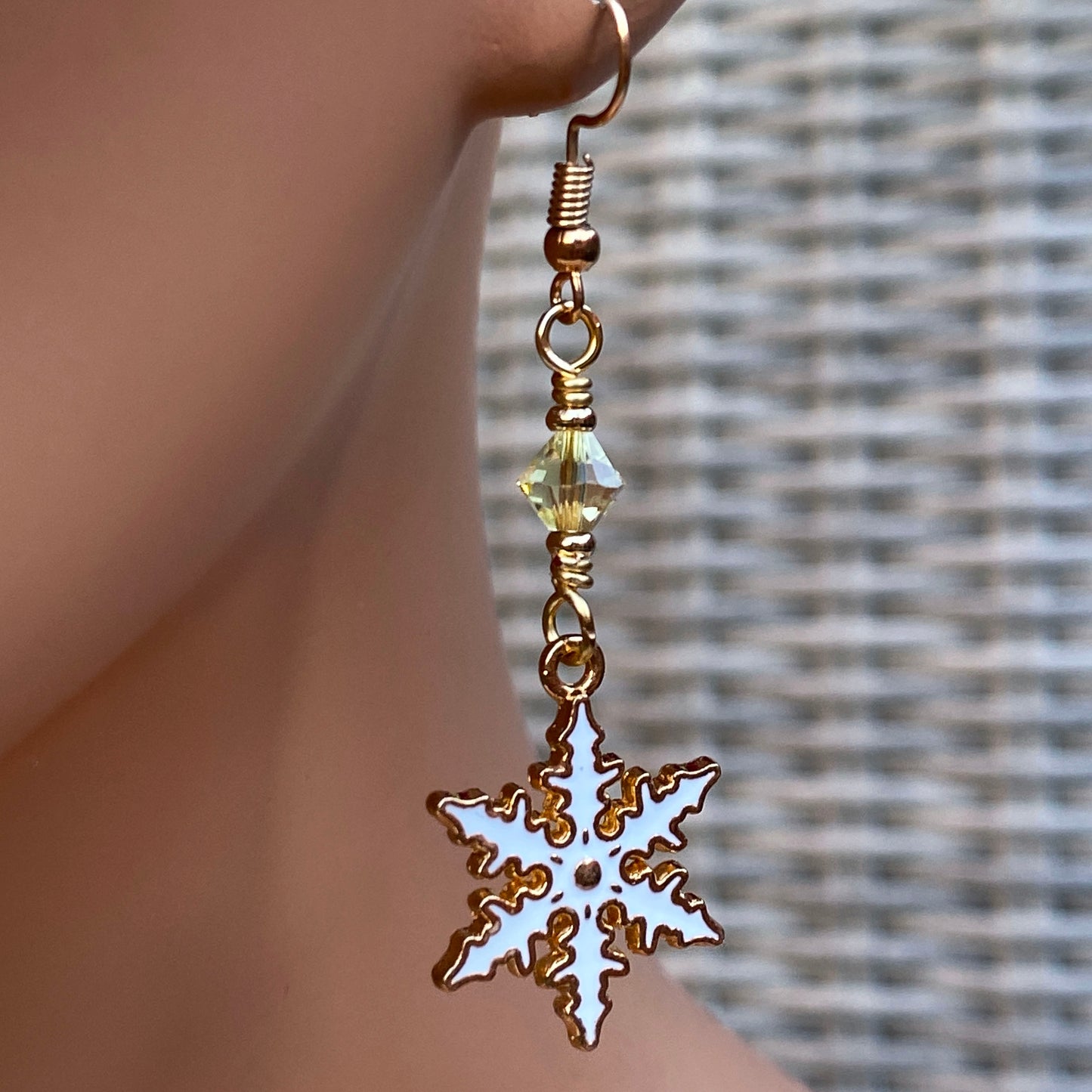 Snowflake Dangle Earrings