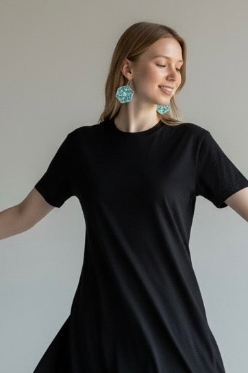 Snowflake Seed Bead Earrings