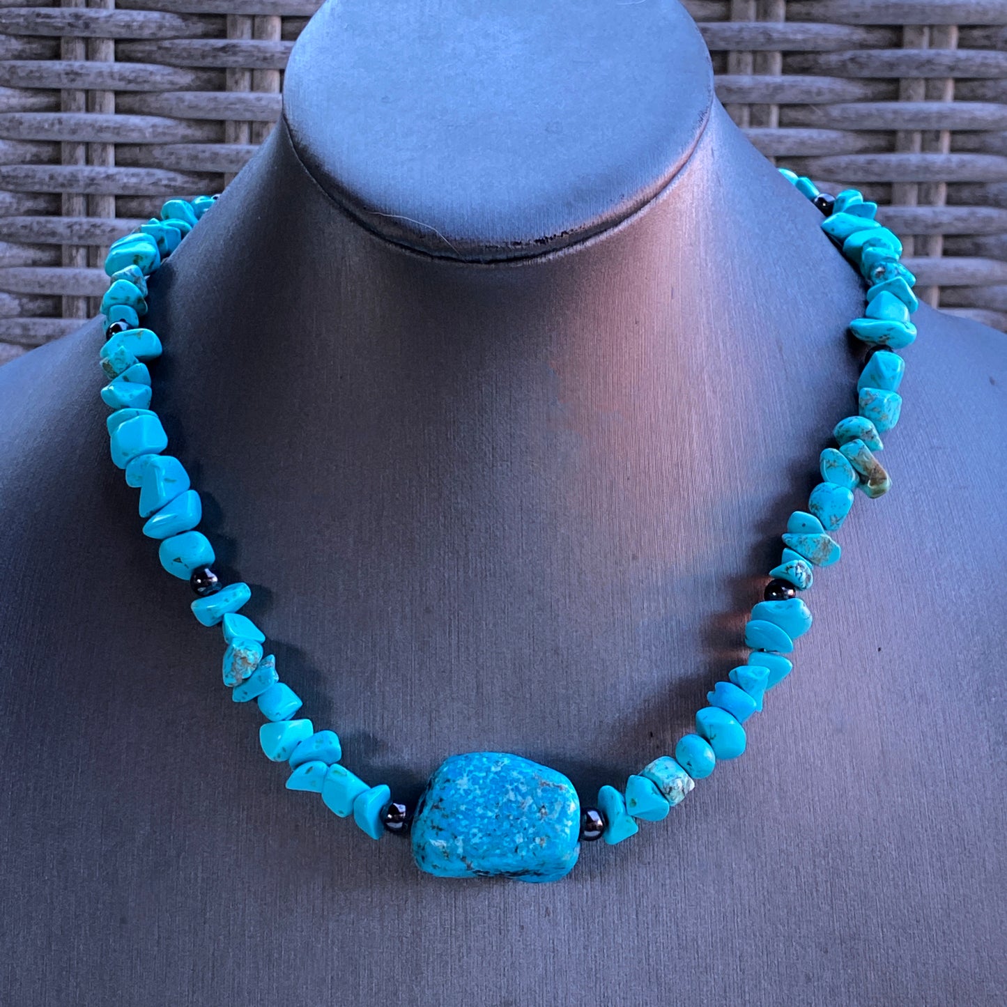 Genuine Turquoise gemstone Necklace