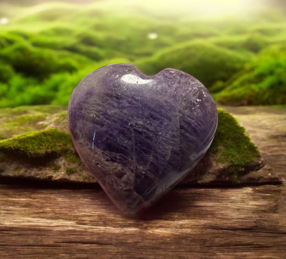 Amethyst Gemstone Heart