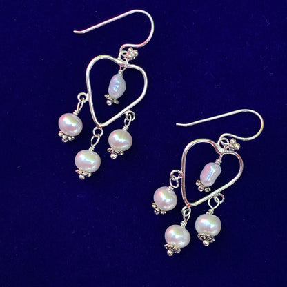 Pearl Chandelier Dangle Earrings