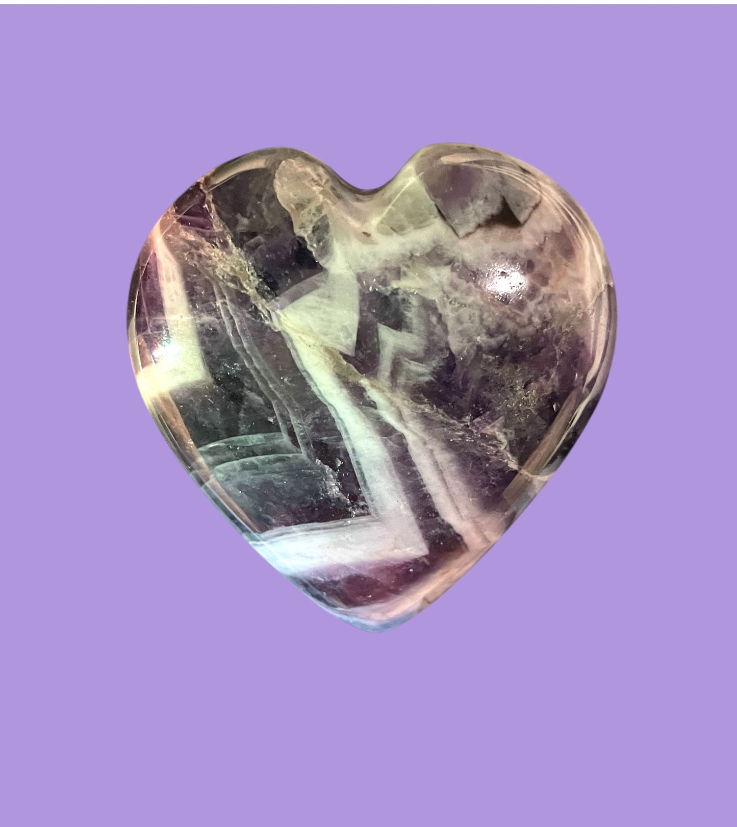 Amethyst Gemstone Heart