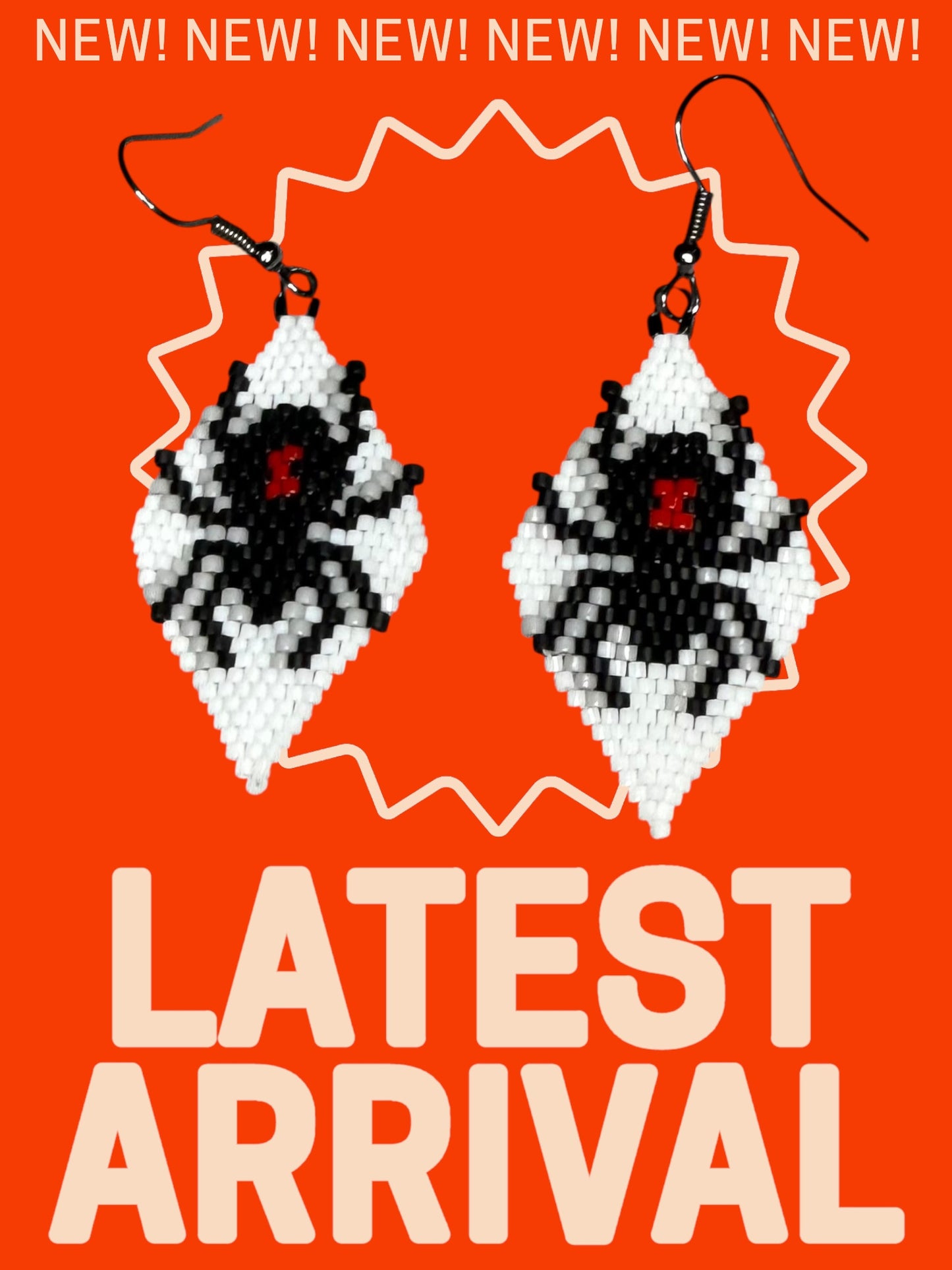 Spider Beaded Earrings