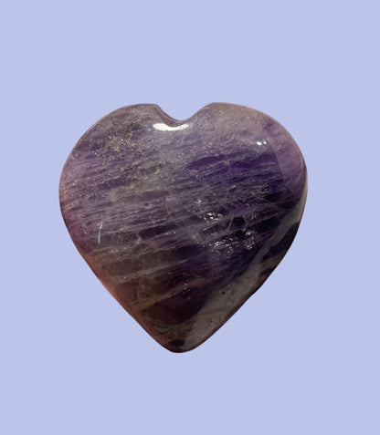 Amethyst Gemstone Heart