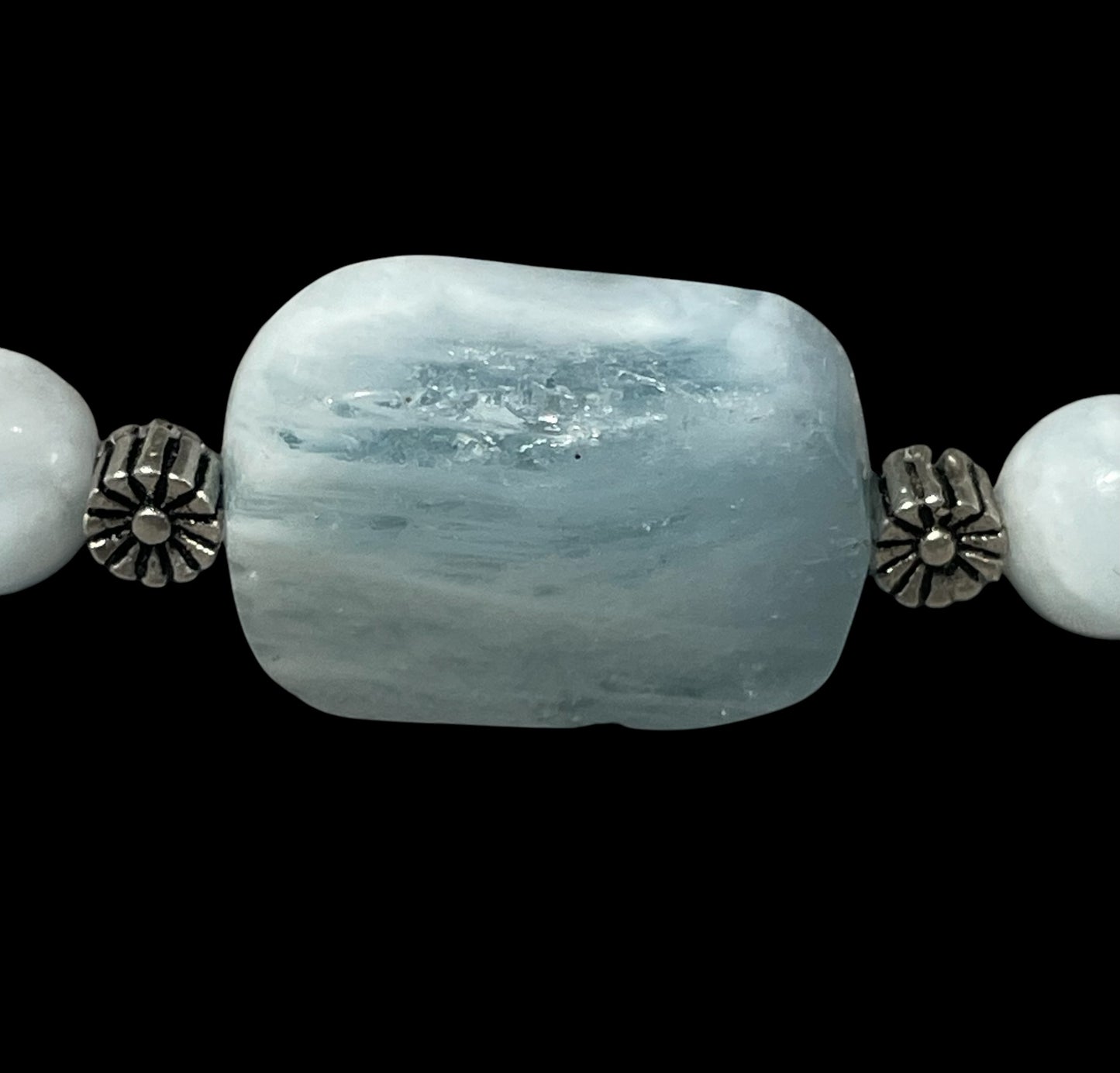 Aquamarine Bracelet with Sterling Silver