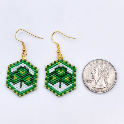 Clover Seed Bead Earrings
