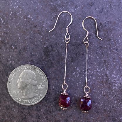 Dangly Ruby Earrings