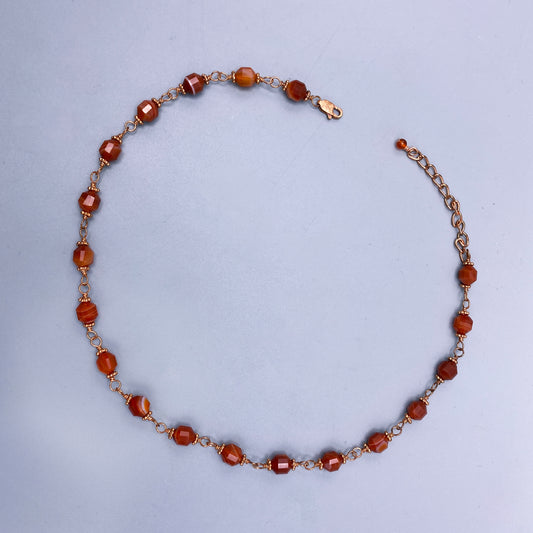 Carnelian and Copper Necklace