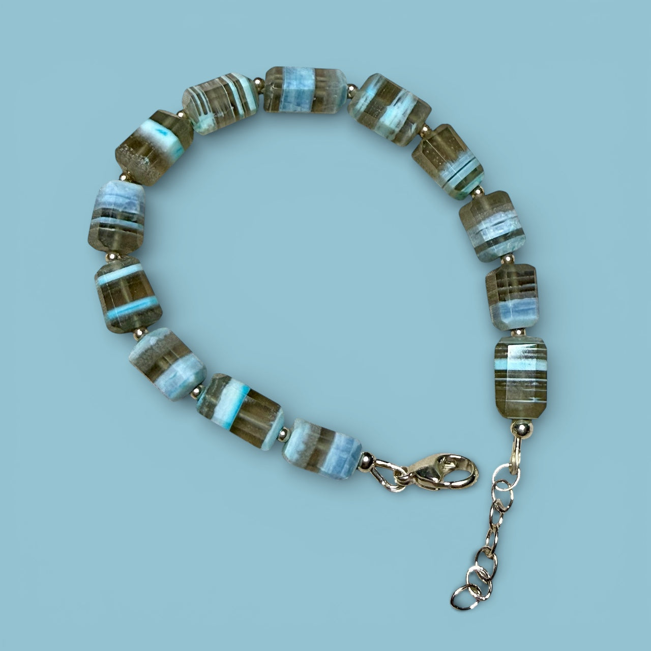Owyhee and sterling silver Bracelet