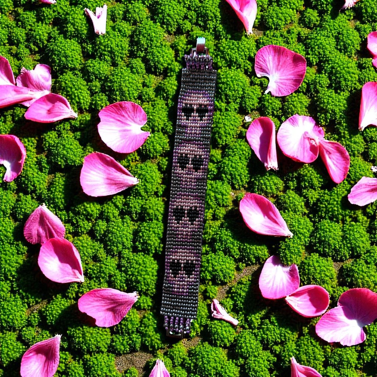 Sugar Skull Beaded Bracelet