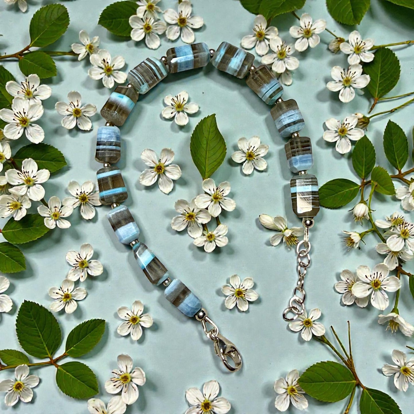 Owyhee and sterling silver Bracelet