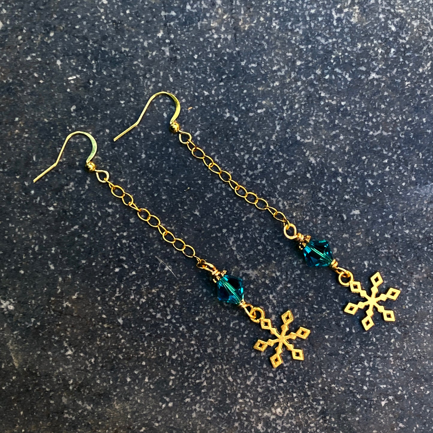 Snowflake Dangle Earrings