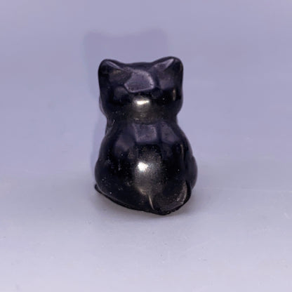 Small Black obsidian kitty cat