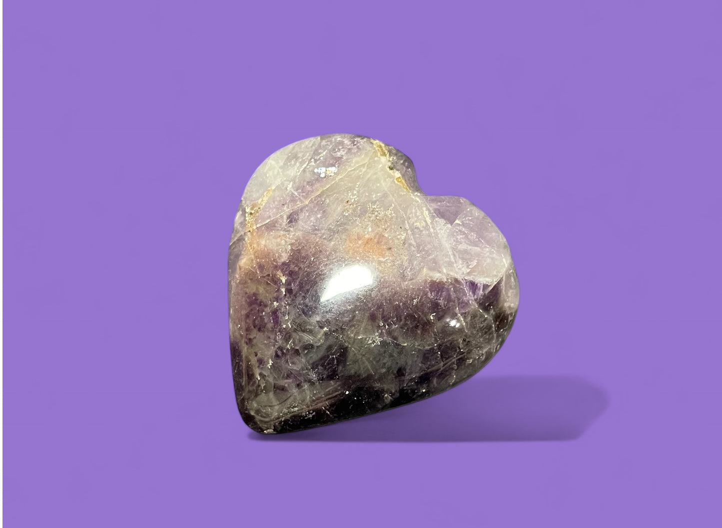 Amethyst Gemstone Heart