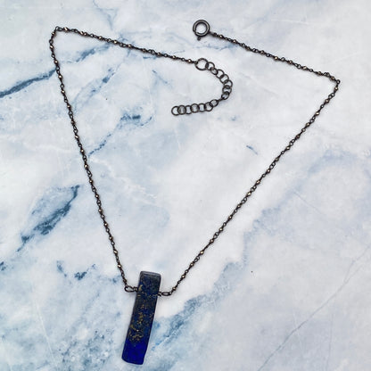 Lapis Lazuli and Pyrite Necklace