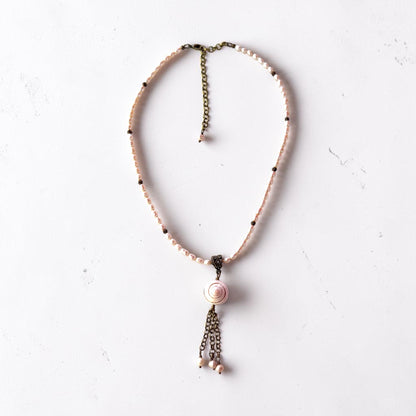 Beachy Shell and Pearl necklace