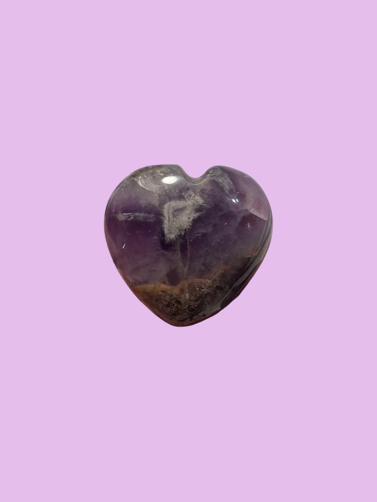 Amethyst Gemstone Heart