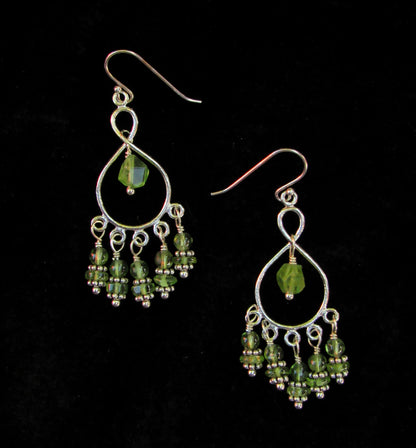 Peridot Chandelier Earrings