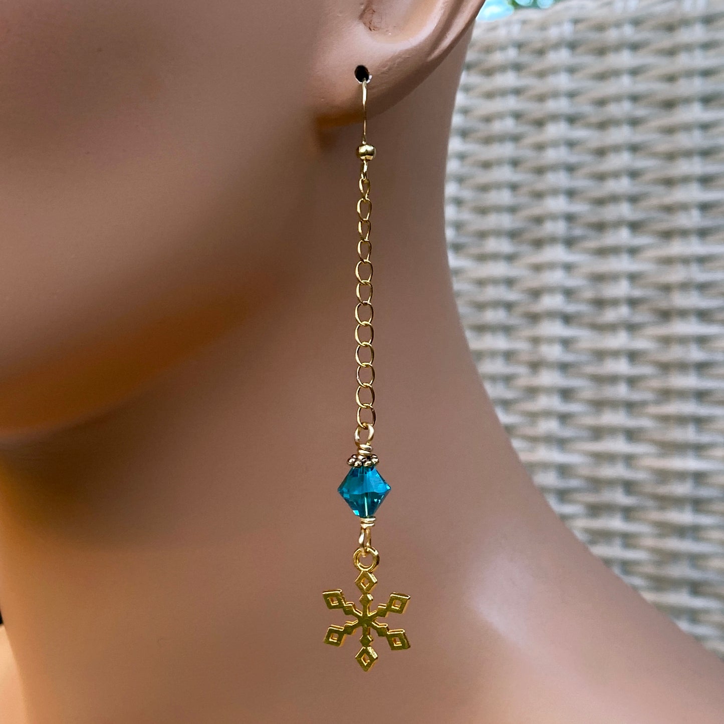 Snowflake Dangle Earrings