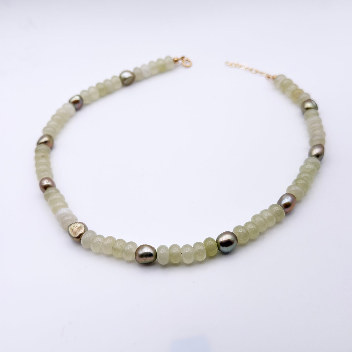 Candy Jade and Green Pearls