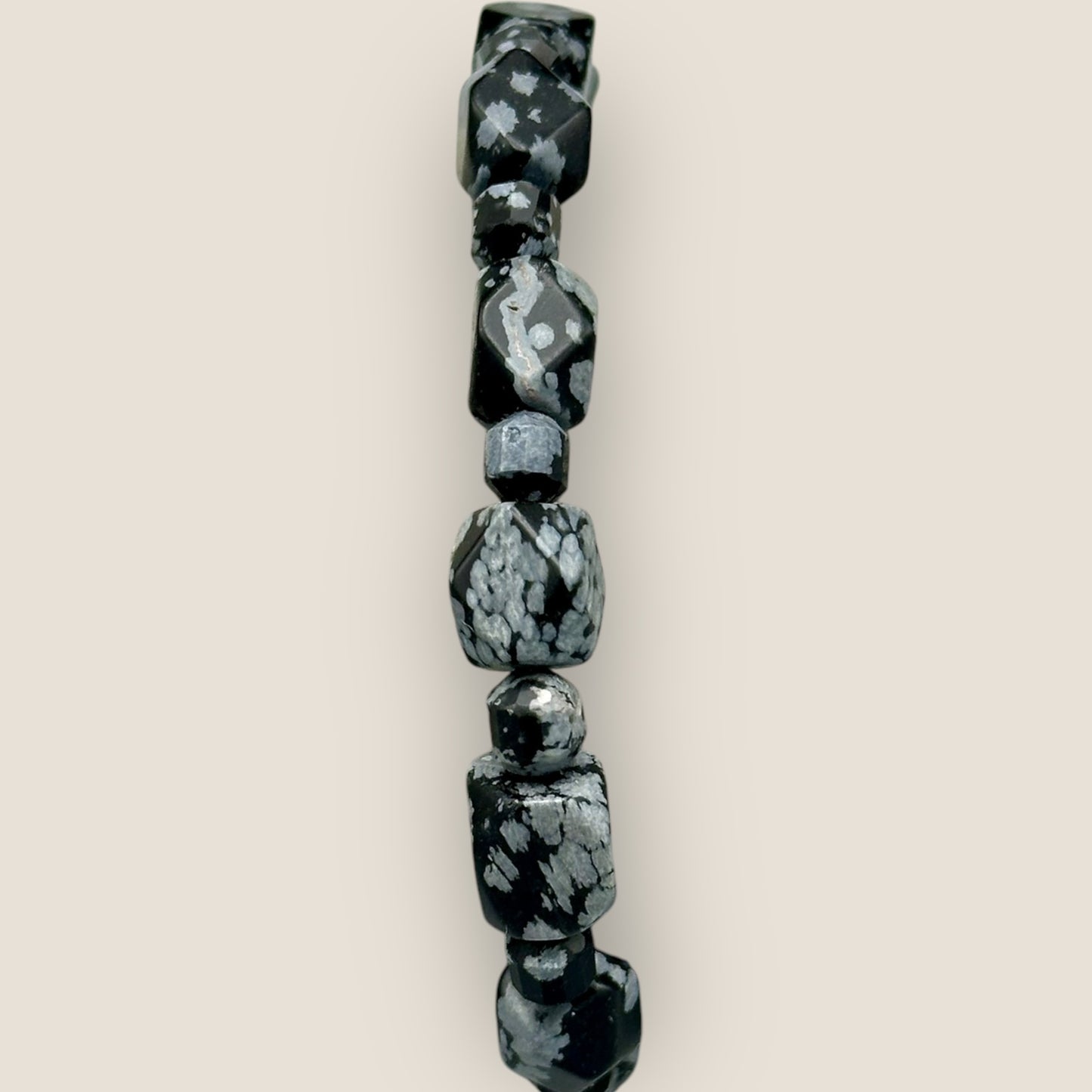 Snowflake Obsidian Bracelet