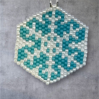 Snowflake Seed Bead Earrings