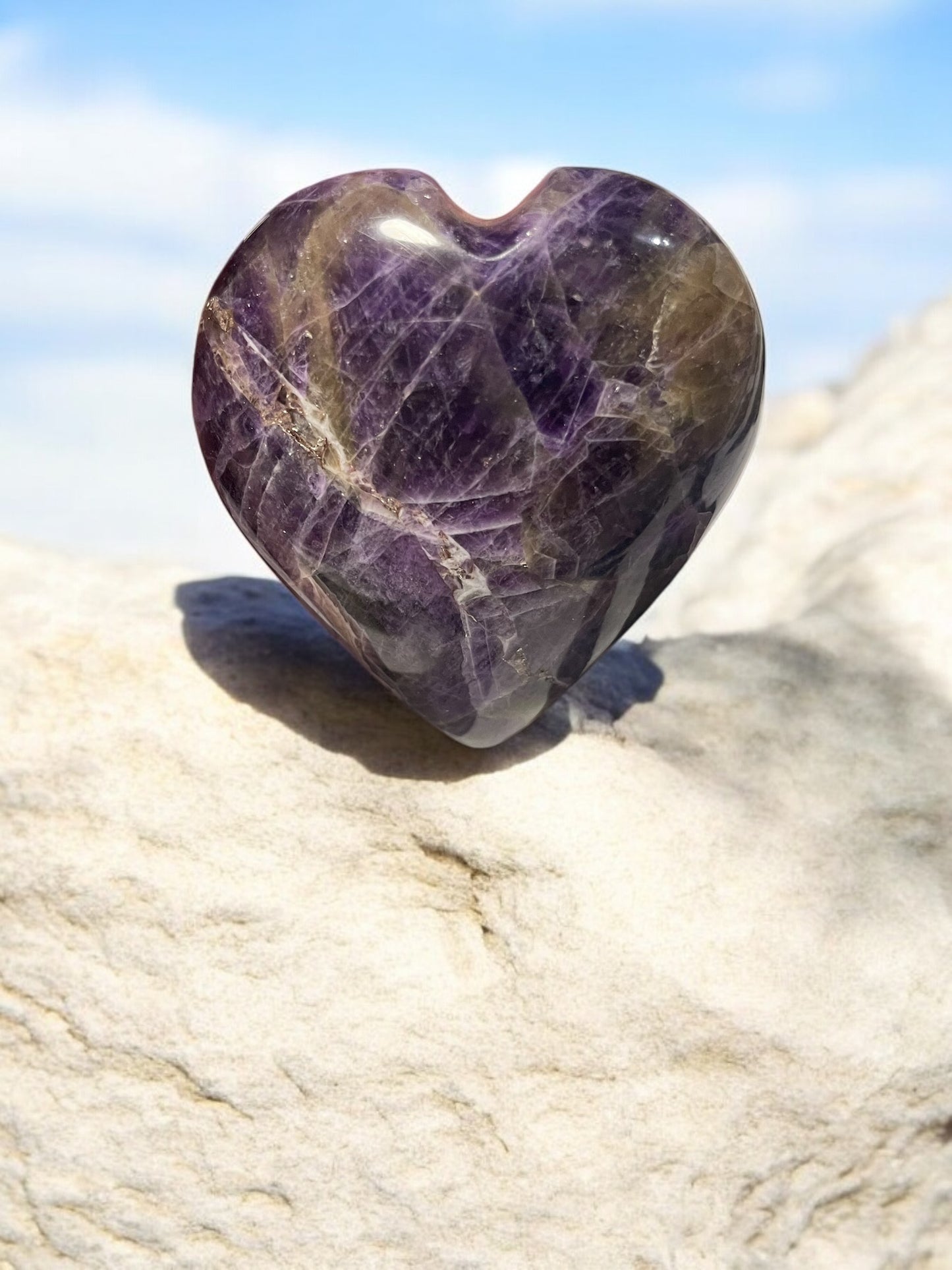 Amethyst Gemstone Heart