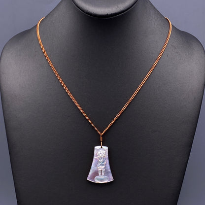 Mother of Pearl Cupid Necklace