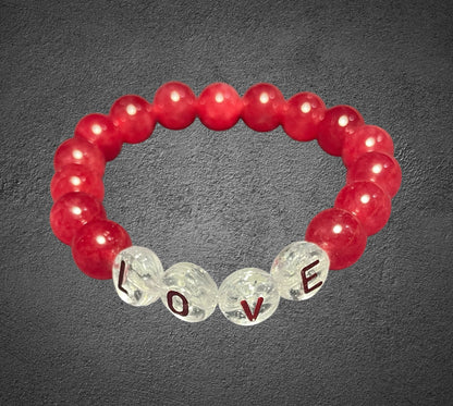 Red Jade Love Bracelet