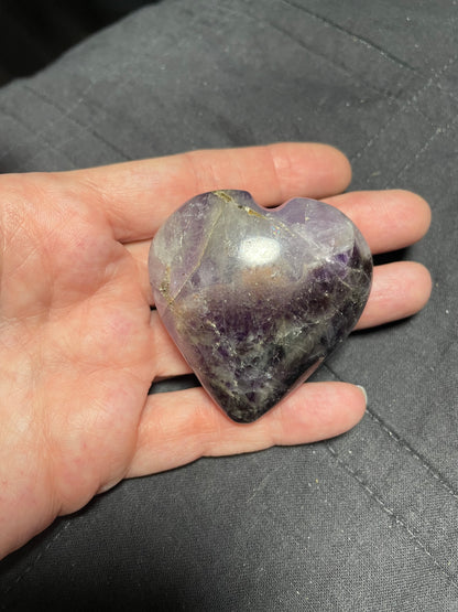 Amethyst Gemstone Heart