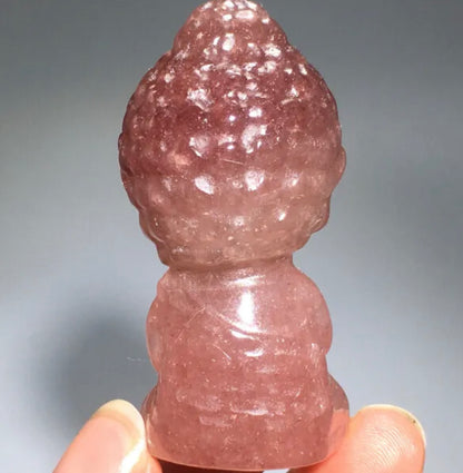 Strawberry Quartz Buddha