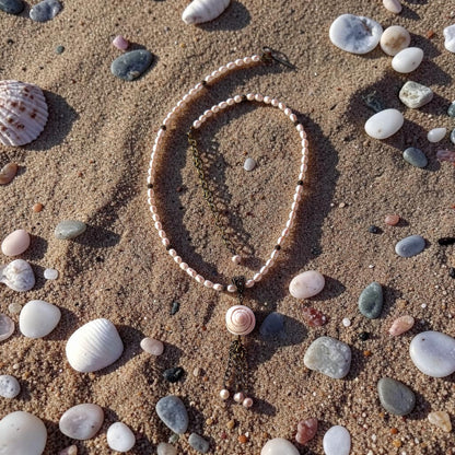 Beachy Shell and Pearl necklace
