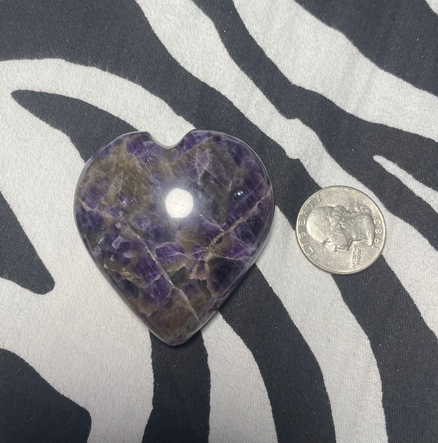 Amethyst Gemstone Heart