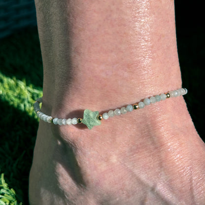 Aquamarine Star Anklet