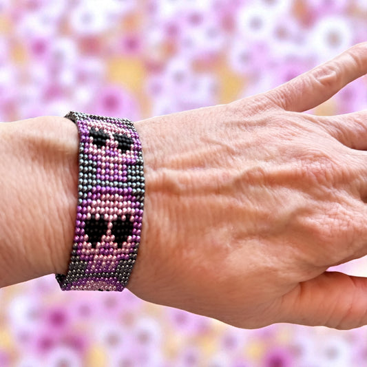 Sugar Skull Beaded Bracelet