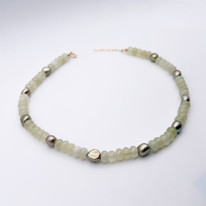 Candy Jade and Green Pearls