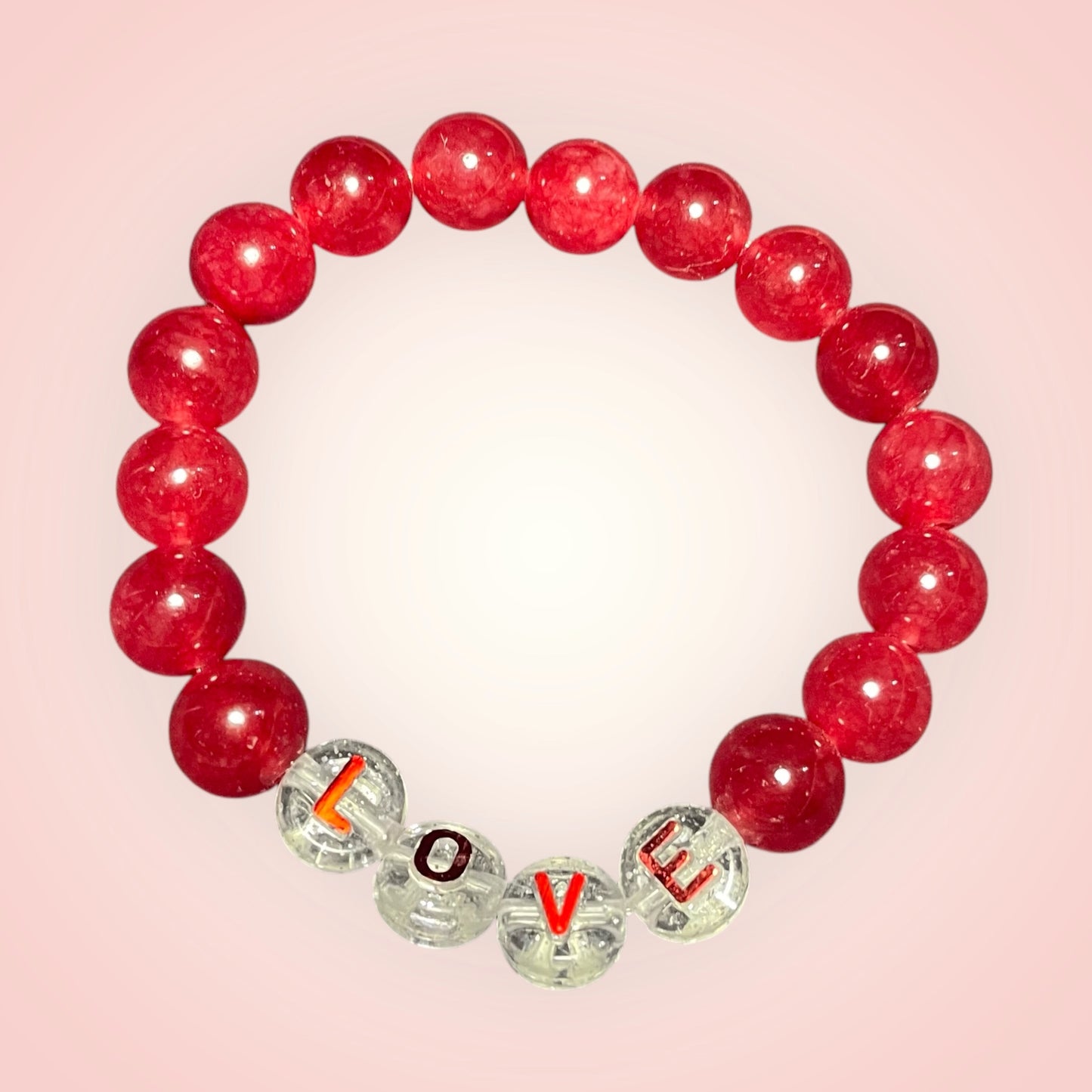 Red Jade Love Bracelet