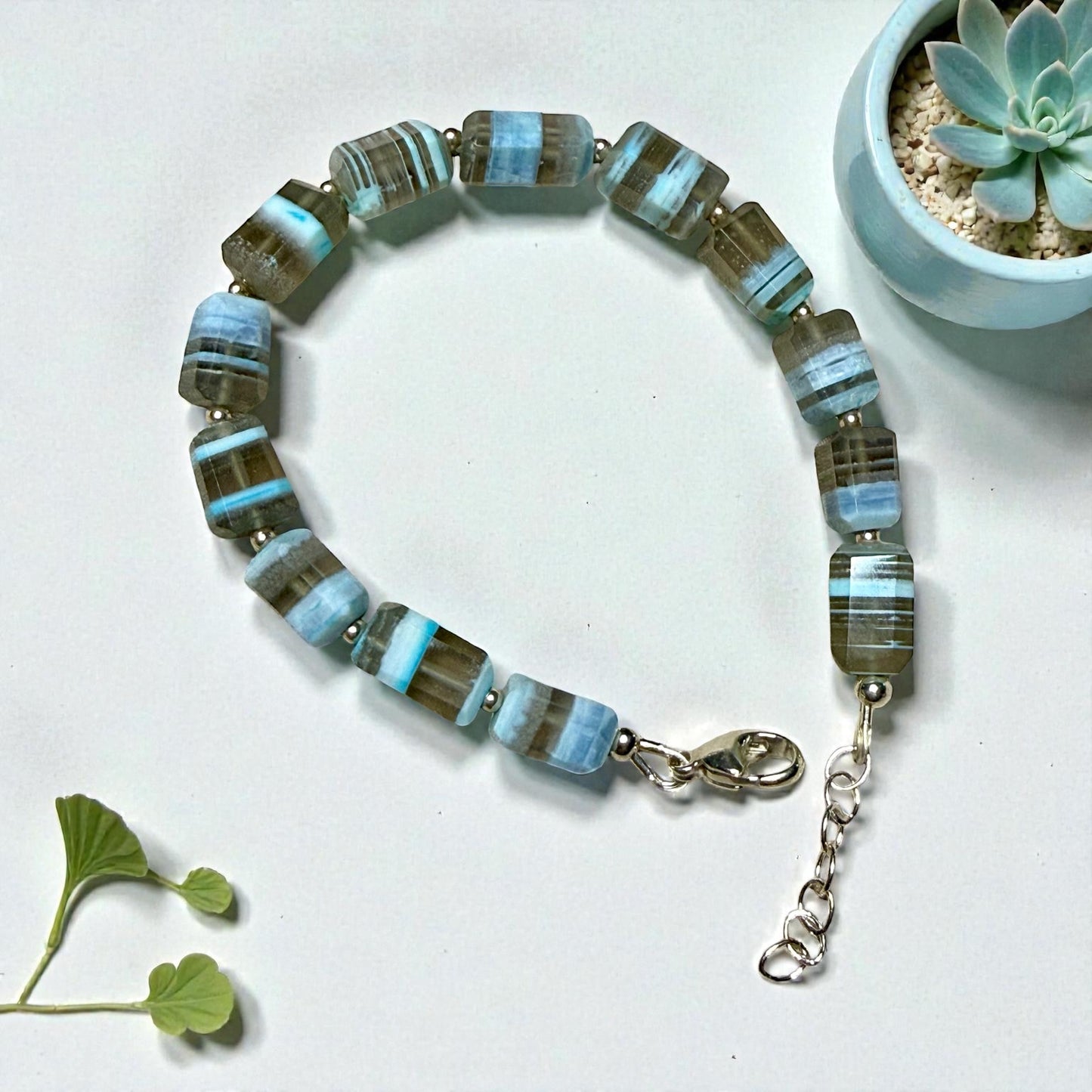 Owyhee and sterling silver Bracelet