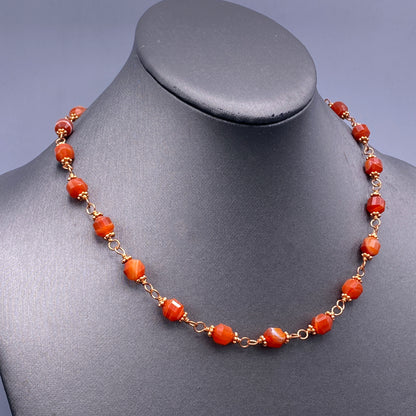 Carnelian and Copper Necklace