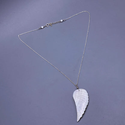 Mother of Pearl Wing Pendant necklace