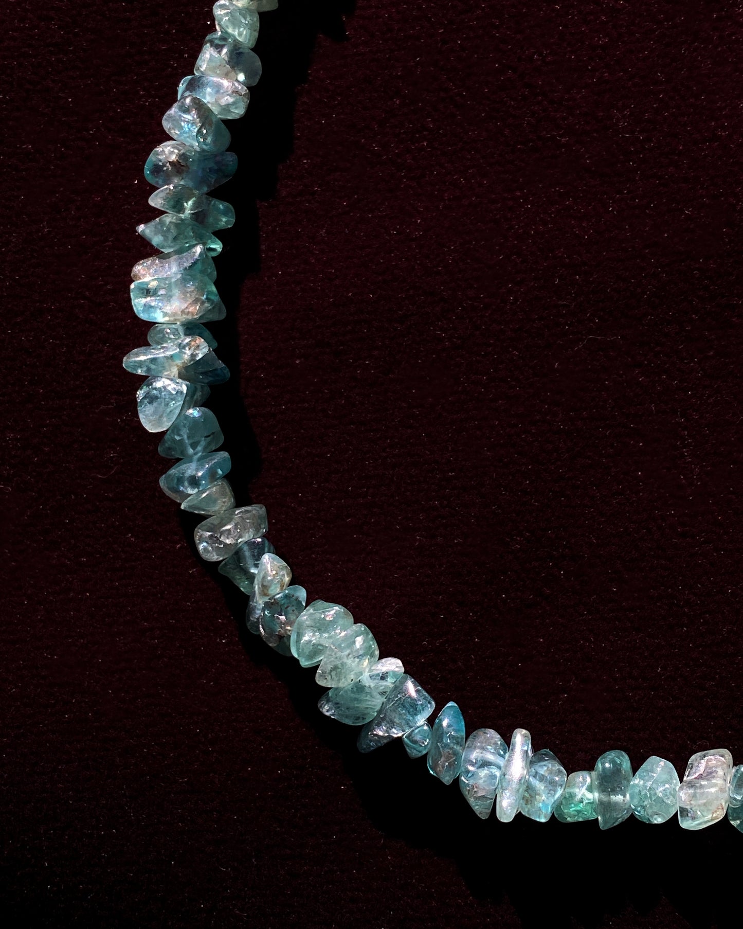 Apatite gemstone Chip Necklace