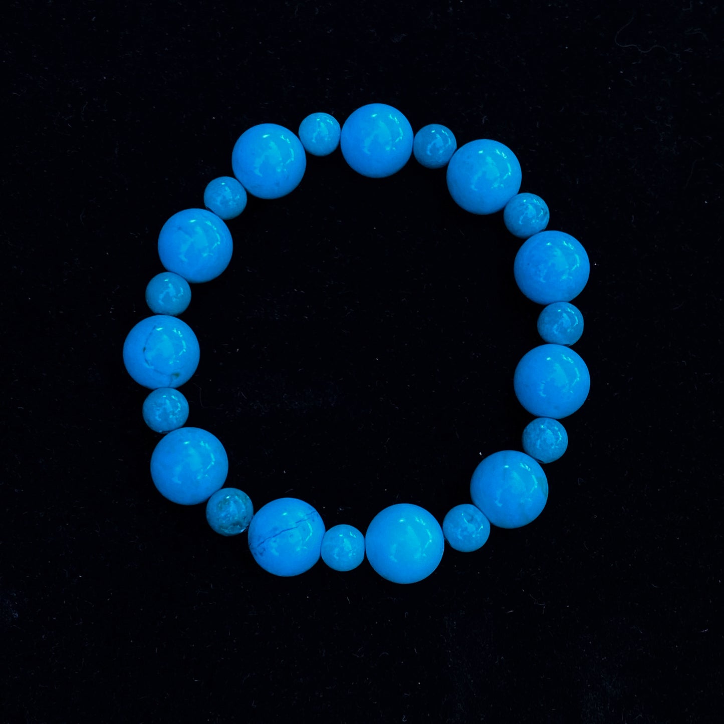 Turquoise Beaded Stretch Bracelet