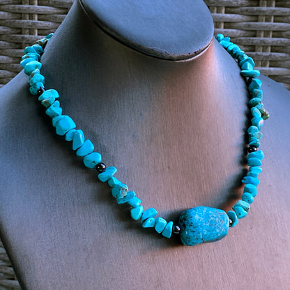 Genuine Turquoise gemstone Necklace