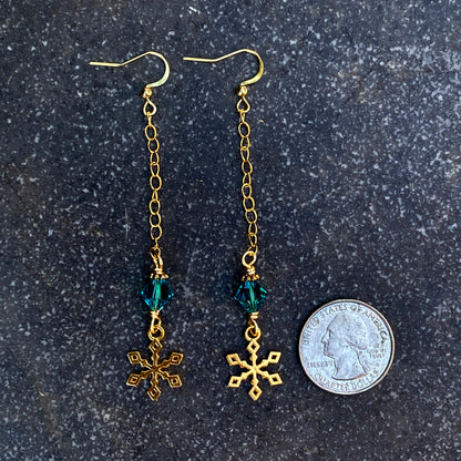 Snowflake Dangle Earrings