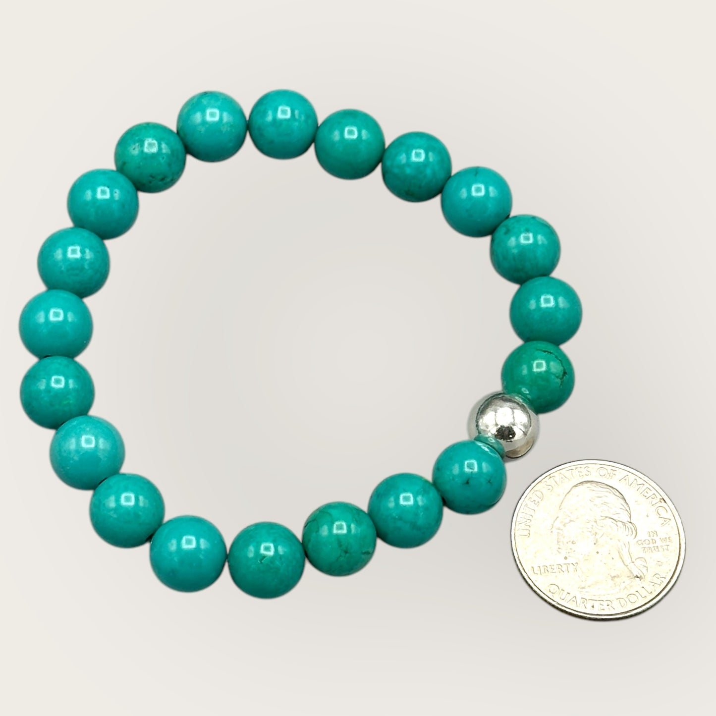 Turquoise gemstone and Sterling Silver Bracelet