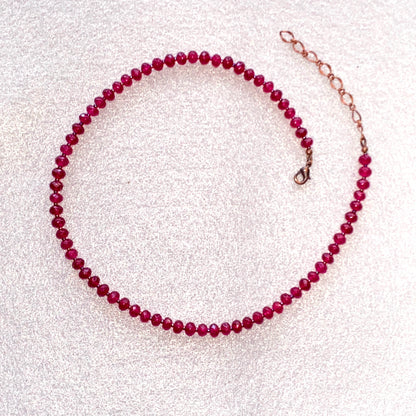 Red Jade Candy Necklace