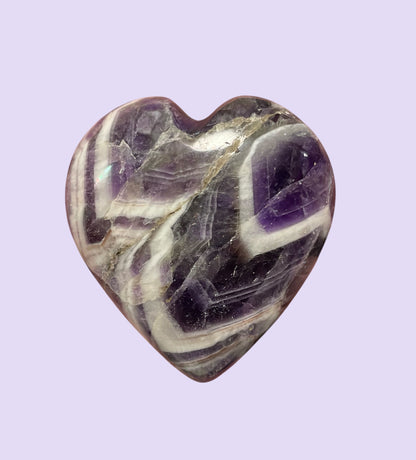 Amethyst Gemstone Heart