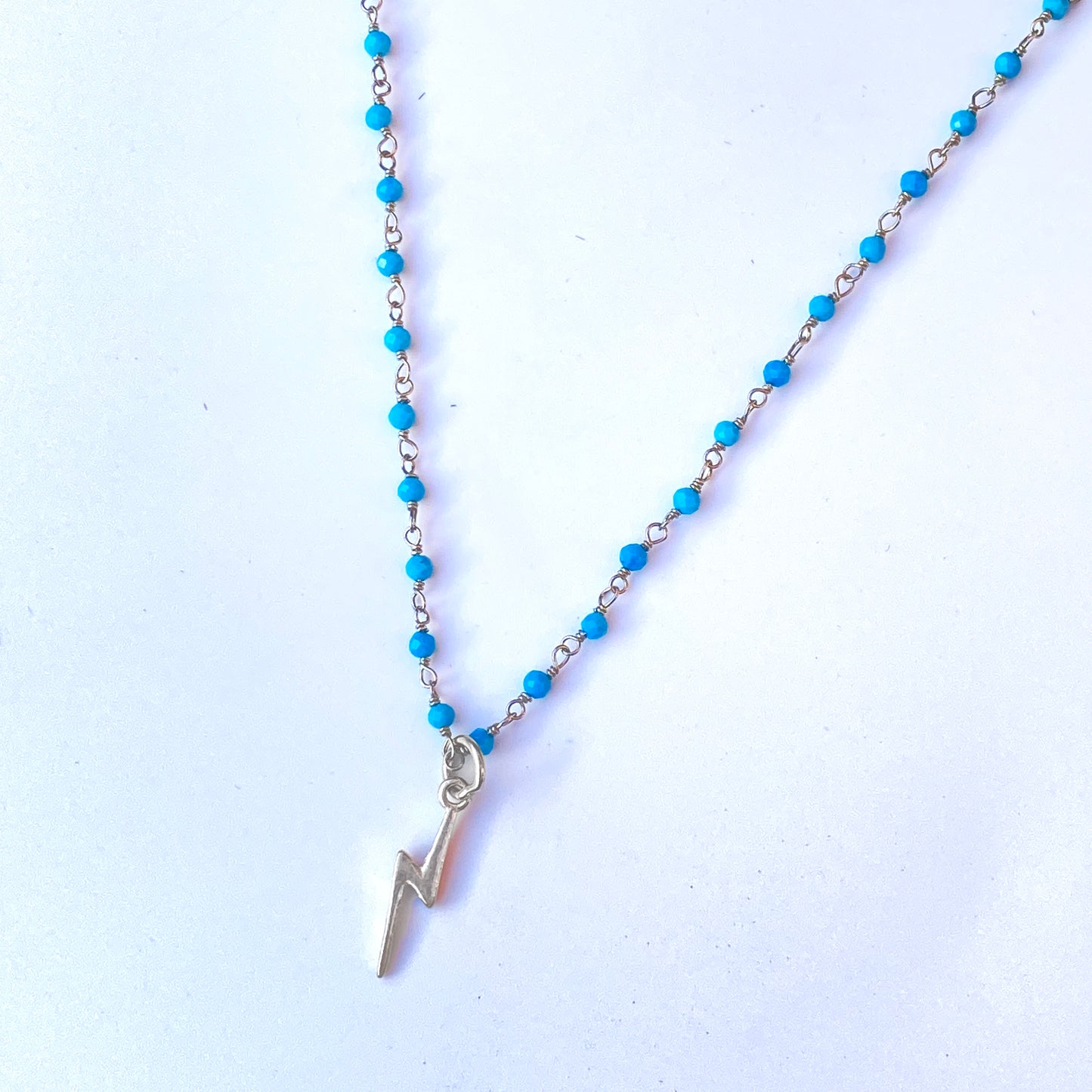 Turquoise and Bolt Necklace