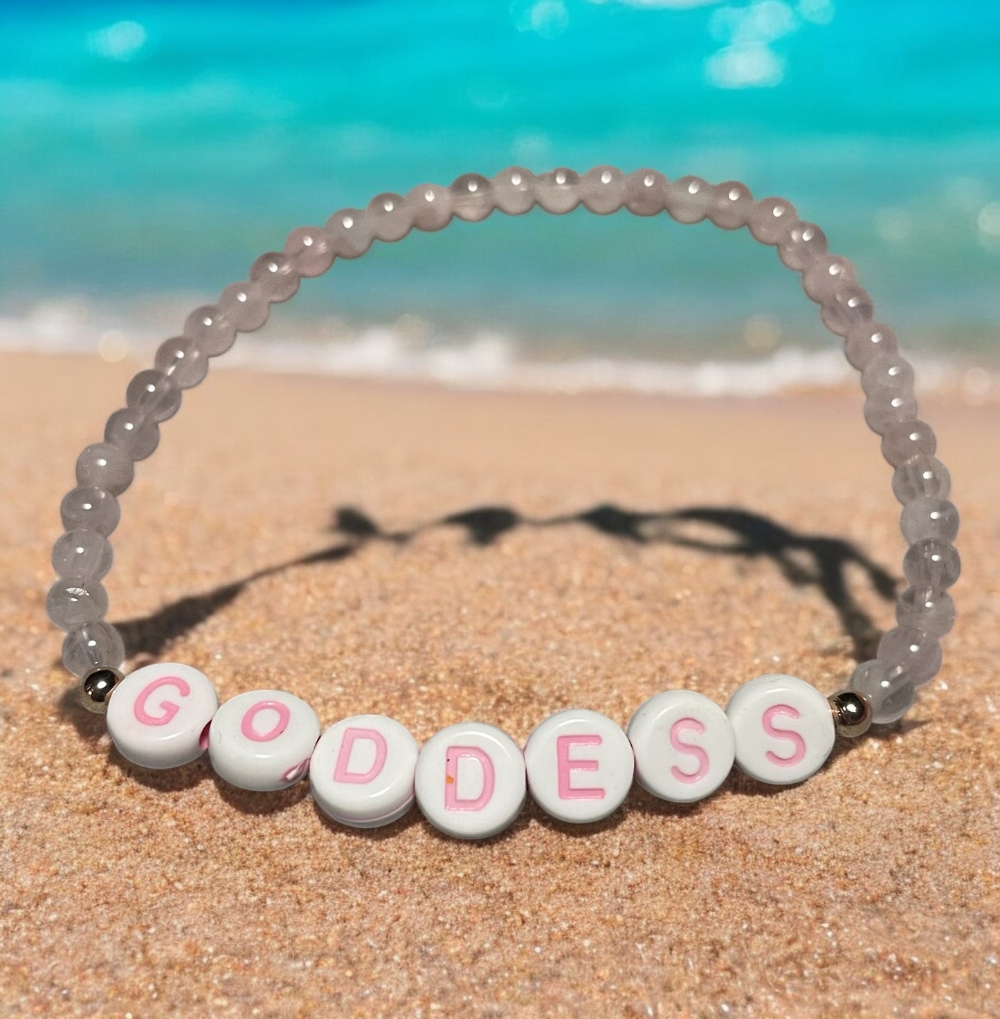 Rose Quartz Goddess Bracelet