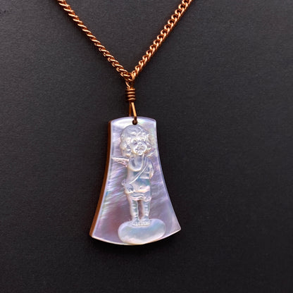 Mother of Pearl Cupid Necklace